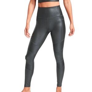 ATHLETA Inclination Moto Shimmer Tight In Powervita Size XS